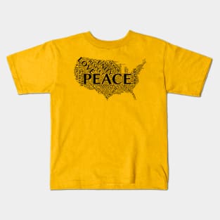 United States of Peace Kids T-Shirt